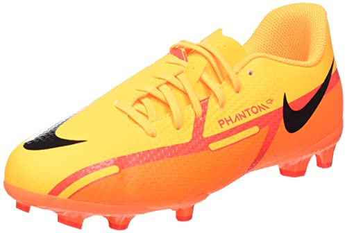 NIKE Unisex barn Phantom Gt2 fotbollssko, laser orange svart total orang, 4 år smal UK, Laser orange svart total orang