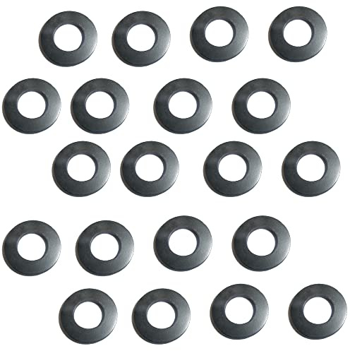 M8 Black Rubber Washers DIN 125 (Pack of 20) From A Washers size: 8.4 mm Inside Diameter x 16mm Outside Diameter x 1.6mm Thickness