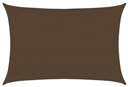vidaXL Toldo de Vela HDPE marrón 160 g/m² 5x7 m