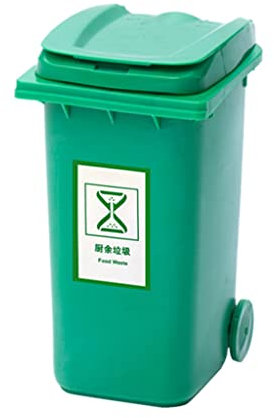 PEKJI Mini Poubelle en Plastique rectangulaire Corbeille à Papier Bureau Petite Poubelle créative avec Couvercle Corbeille bac de Recyclage Maison