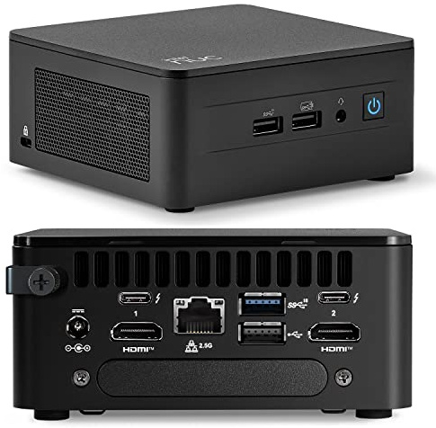 Intel NUC 13 Arena Canyon Newest 13th Gen Mini PC NUC13ANHi7 16GB DDR4 RAM,1TB PCIe SSD Mini Desktop Computer/HTPC Core i7-1360P,12 Cores, 16 threads,WiFi 6, Bluetooth 5.3,Windows 11 Pro