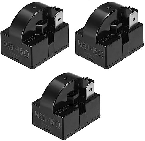 3PCS Refrigerator PTC Relay 15 Ohm 1 Pin, Refrigerator Start Relay, PTC Starter Relay Fridge Replacement, Freezer Compressor Resistor For Mini Fridges Compact Fridges Freezers Wine Fridges