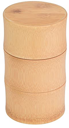 QANYEGN Bambus Tee Glas, Teedose Aufbewahrungsbehlter Behlter Box, Aufbewahrungsbox Kche fr Konservieren, Teebltter, Kaffeebohnen, Nsse