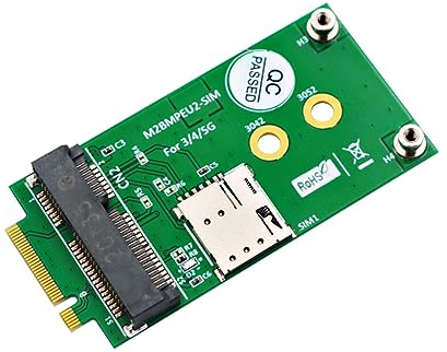 JMT NGFF M.2 Key B zu Mini PCI-E Adapter für 3G/4G/5G GSM LTE Modul Mini PCIe Karte zu Desktop PC (mit SIM-Kartensteckplatz)