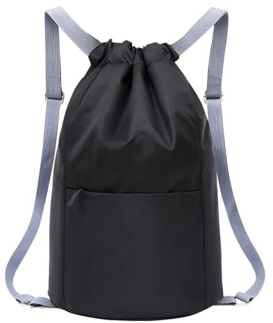ZSMJAER Geräumiger Sportrucksack, Kordelzugbeutel Turnbeutel, Mode Sport Rucksäcke, Wasserdicht Sportbeutel, Faltbar und Leicht, Er hat Verstellbare Griffe Ideal für Sport und Freizeit und Unterwegs