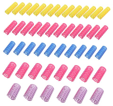 minkissy 50stücke Selbsthaftender Kunststoff Haarroller Kreativer Haarroller Für Wellen Und Locken Styling