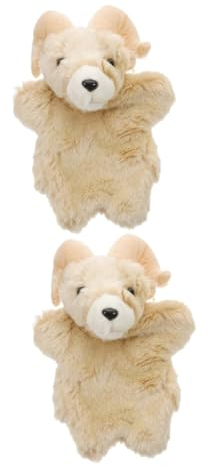 Toyvian 2stücke Goat Hand Puppet Spielzeug Interaktive Tier Handpuppe Für Geschichtenerzählen Und Rollenspiele Kawaii Ziege Für Kreative Spielaktivitäten