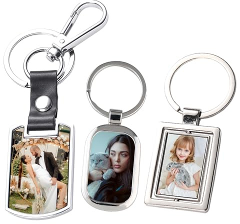 Le'qu bay Benutzerdefinierter Schlüsselanhänger mit Bild | Paar-Schlüsselring | Personalisierte Schlüsselanhänger | Autoschlüsselanhänger | Fotogeschenke | Foto-Schlüsselring.