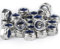 M8 Nylock Nuts, Nylon Insert Lock Nuts, A2 V2A Stainless Steel Hex Lock Nuts, Self-locking Nuts, Hex Nuts, Threaded Hexagon Nuts for Bolts Screws, DIN 985 Locknut Assortment (45 Pcs M8 Nuts)
