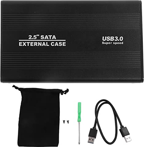 Caja de Disco Duro Externo HDD 1Tb Caja de Soporte de Aluminio Caja de Disco Duro para Computadora Portátil Escultura de Escritorio Puerto USB, Cajas de Disco Duro Externo de 1Tb