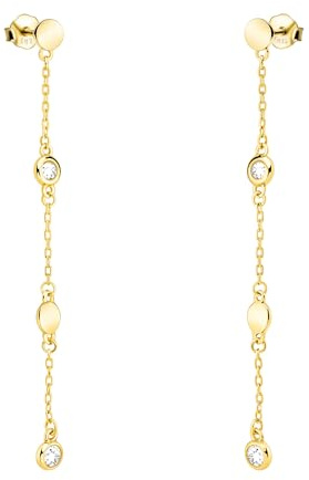 SOFIA MILANI - Damen Ohrringe 925 Silber - mit Zirkonia Steinen - Zirkonia Ohrhänger