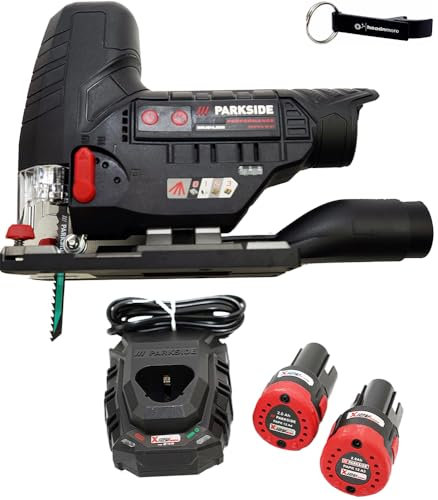 HEADNMORE Bundle Parkside PERFORMANCE® batteridriven sticksåg 12 V PPSTKA 12 + HEADNMORE® nyckelring (batteri 2 x 2 Ah batteri)