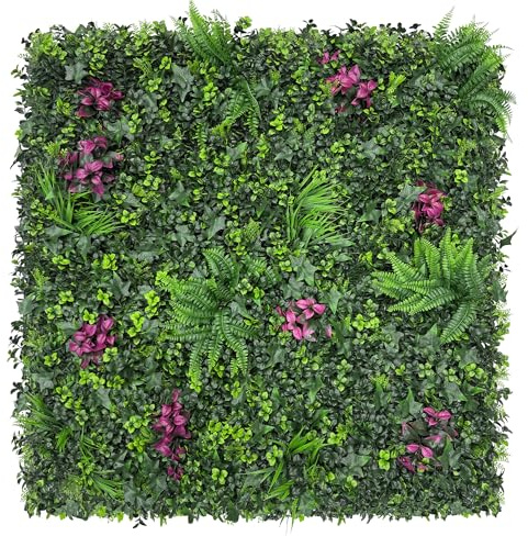 DOPGIB Greenery Grass Wall Boxwood Plant Panel: 20x 20(12P) with UV Resistant Green Leaves Faux for Interior Wall, Greenery Backdrop,Garden and Indoor Outdoor Wall&Fence Covering Privacy