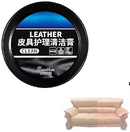 Automotive Lederpflege Creme & Paste 160g/260g – 3-in-1 Reiniger, Conditioner, Reparaturset | Sicher, nicht fettend für Autositze, Innenraum & mehr (160g)