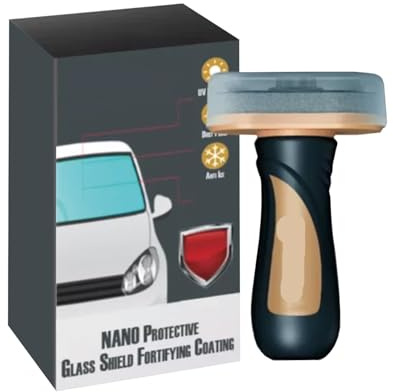 Rivestimento In Nanovetro For Auto - Antipioggia, Resistente Ai Raggi UV, Scudo Rinforzato | Facile Applicazione For Vetri Auto(2 piece set)