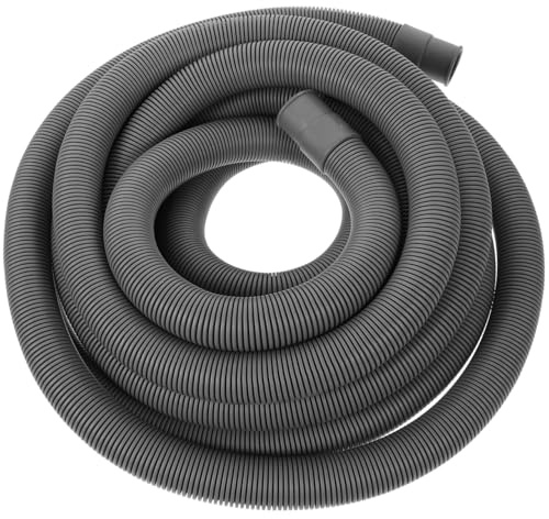 PartyKindom Washing Machine Hose: Washing Machine Draining Hose Extension Drain Pipe Extension Water Pipe 5 Meters Grey Plastic Kitchen Counter Storage Dining Table Service, 4 PCS