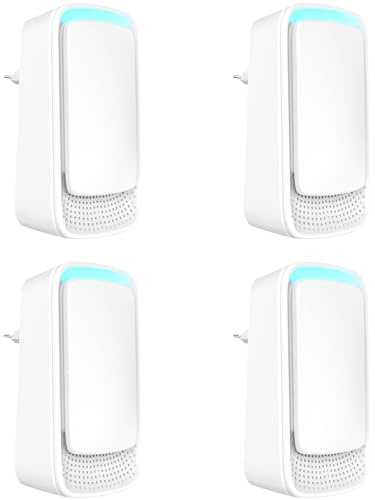Purificador de aire, generador de ozono, eliminador de olores, paquete de 4 unidades, purificador de aire de iones negativos para oficina, habitación, baño, mascotas