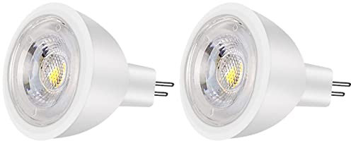 Noobibaba MR11 LED Bulb, GU4 LED 12V Warm White 3W, MR11 Gu4.0 Spotlight 38 Degrees, Non-dimmable 25W Halogen Light Bulb Replacement 2-Count