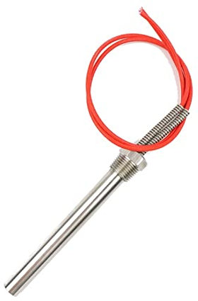 YZ-LIANG whirlpool Dryer Parts 12v 200w/300w Cartridge Heater 3/4 Thread 20mm Diameter Immersion Tubular Heater element (Voltage : 12V, Wattage : 200W 20x150mm)