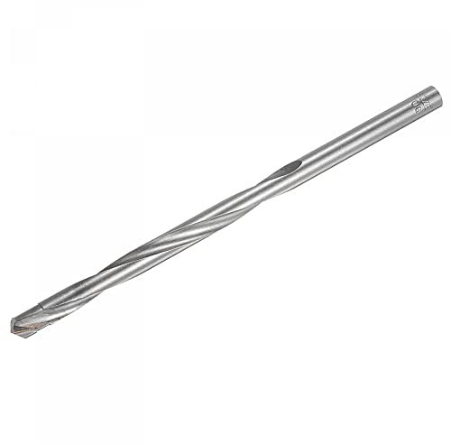 sourcing map 10mm Cutting Dia Cemented Carbide Twist Extra Long Drill Bit with Round Straight Shank for Hardened Steel Stainless Steel, 200mm Length