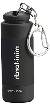 BBAISILYSD Mini Portachiavi Portatile Torcia USB Ricaricabile LED 25 lm Torcia Esterna Campeggio Impermeabile 0.5 W