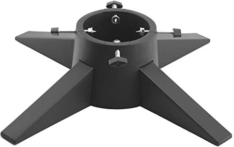 Christmas Tree Stand With Reservoir - Modern Design Real Xmas Tree Stand - Christmas Tree Base With Removable Legs - Xmas Tree Holder For Home & Office - Maximum 6ft Christmas Trees - Black Color