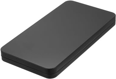 QUARKZMAN Contenitori Scatola Latta Metallo, 6,7x3,5x0,6 Nero Mini Scatola Latta con Cerniera Vuota Rettangolare Metallo Portatile con Coperchio per Archiviazione Domestica Organizer