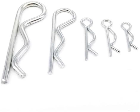 Aqxylzx 1/2/5/10/20 stücke M1 Bis M7 Stahl R Typ Feder Splint Welle Form Split Clip klemme Haar Traktor Pin for Auto Stange Durchmesser 1-7mm (Size : 10pcs 3x70mm)