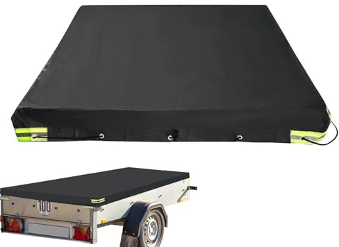 Anhängerplane - Wasserdichte 420D Oxford Anti-UV Top Panel | Winddichte Anhänger Flachplane für Autos Transport Anhänger RV