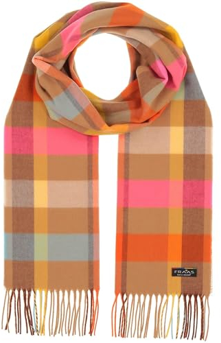 FRAAS Cashmink Schal 35 x 200 cm - Weicher als Kaschmir - Made in Germany - Schal mit bunten Streifen für Damen - Perfekt für Herbst und Winter Camel