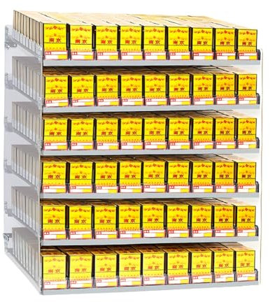 WUIIEN Zigarettenregal, Zigarettenständer, automatisches Zigarettenetui-Schieberegal, an der Wand montiertes Zigarettenregal für Einzelhandelsgeschäfte, für Einzelhandelsgeschäfte, Supermärkte (27