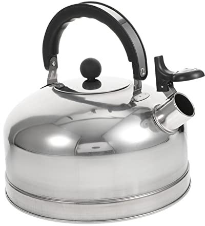 CWLPSL Tonkanne Glas-Teekessel Gasheizung Innen-Teekanne aus Metall Innen-Teekanne Teekessel Edelstahl Edelstahl-Teekanne für den Herd Pfeifender Teekessel verdickter Wasserkocher