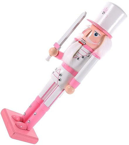 ABOOFAN Casse-Noisette Soldat Bois avec Base Antidérapante pour Décoration De Noël Et Accessoire Photo