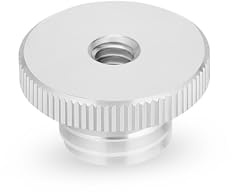 LANXIRE 1/4 Female to 5/8 Male Tripod Adapter, Aluminum Camera Screw Adapter for Laser Leveling & Photographic Equipment Accessories, Silver
