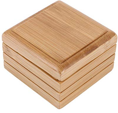 Zerodeko jabonera de Madera Jabonera con Tapa de Ducha jabón en Barra para Platos Drenaje Llave Soporte para Bandeja jabón en Barra bambú