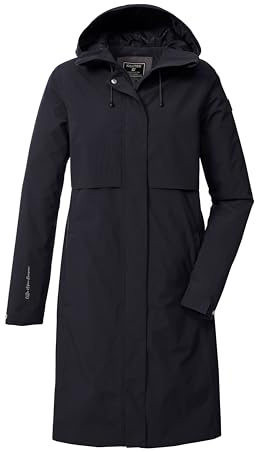 Killtec Damen Funktionsparka/Parka wasserdicht mit Kapuze KOS 46 WMN PRK, schwarz, 38, 43935-000