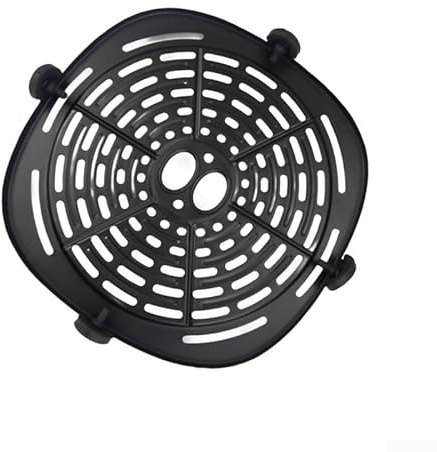 Oniissy 18 x 18 cm para bandeja de placa frita de aire de repuesto con cuatro protectores de esquina, sartén de parrilla para freidoras de aire, accesorios de freidora de aire, bandeja de parrilla