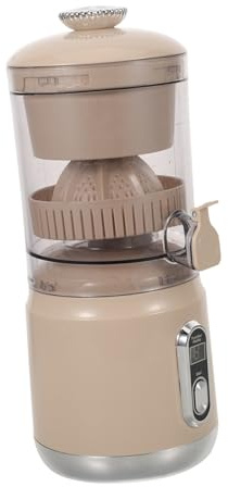 GALPADA Orangensaftpresse Lemon Juice Squeezer Automatic Juicer Citrus Juicer Portable Orange Squeezer Orangenpresse Beige