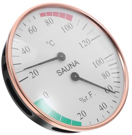 Sosoport Termómetro De Sauna Medidor De Humedad Medidor De Temperatura para Sauna Higrómetro
