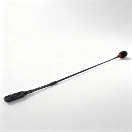 PODSJD Micrófono Condensador Cuello de Ganso 59cm 3 Pines Aluminio Flexible - Sonido Claro, diseño Adaptable, Ideal para conferencias y videollamadas Profesionales