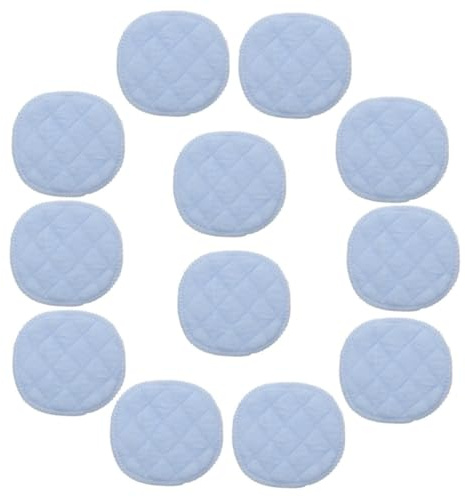 IWOWHERO 20 Pezzi Coppe Assorbilatte Riutilizzabili in Cotone Traspirante Strato Assorbente e Facili da Trasportare per Maternità e Allattamento Bianco