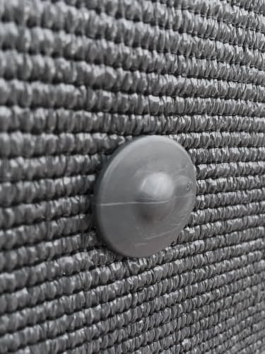 edenvista Fixations Brise Vue GRIPNET, Traités Anti-UV pour Panneaux grillagés (diamètre Tige 5mm) | Lot de 100 Pièces, Couleur Gris Anthracite.