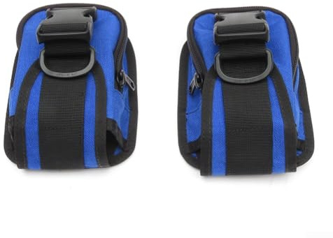 1 par de bolsillos de peso de buceo para bolsas de peso suaves de forma segura (azul)