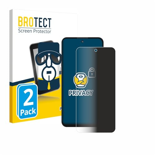 brotect Protection Anti-Espion pour Oukitel C69 | 2 Pièces Anti-Spy Protection d'écran Made in Germany Privacy Film Écran de Confidentialité Clair