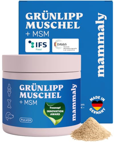 mammaly NEUHEIT 2026: Grünlippmuschel + MSM Gelenk-Komplex (150g Pulver)