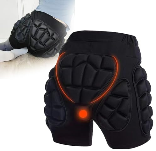BDXZJ Hip Protection for Elderly Unisex Falls Safety Briefs for Old Elderly Hip Protector Pads, Hip Fracture Protective Shorts Soft Breathable Hip Protection Pants L