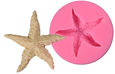 Beiersi Seestern Silikon form Für Fondant Marzipan Tortendeko Ausstecher Seife Silikon Backen Seestern Formen Dekoration Werkzeug