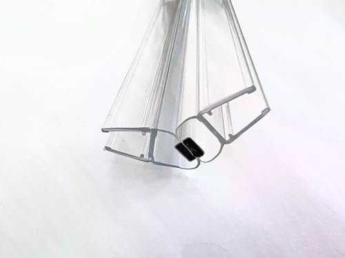 KRISTHAL Tür-Magnetdichtung 135° (1 Paar), Duschdichtung für 6 und 8 mm Glas, Magnetstreifen für Duschtür, Länge 200 cm, Made in Germany- Art. 6052/6062