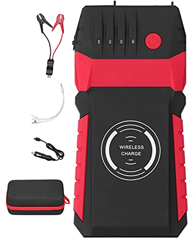 Auto Starthilfe Powerbank Starthilfe, 12V Multifunktionsladegerät Auto Notstrom Starter Batterieladegerät Tragbares Batterieladegerät Auto Backup-Netzteil Mit Led-Licht