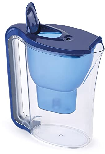 Jata HJAR1003 - Jarra Filtradora de Agua 3,5L con 6 Filtros Incluidos, Reduce Cloro, Cal y Metales, Indicador de Cambio, Apta Frigorífico, Agua Pura y Mejor Sabor